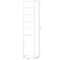 Basicwise Tall Freestanding Bathroom Laundry Storage Organizer Cabinet  Linen Tower, White QI003901.WT - alternate 2